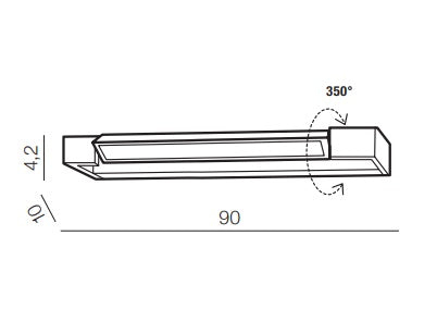 Aplica de perete DALI 90