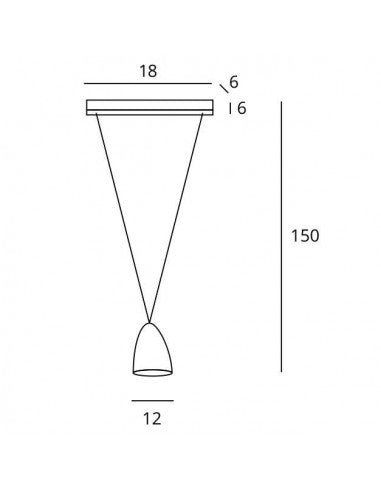 Lampă Suspendată Dalis 1