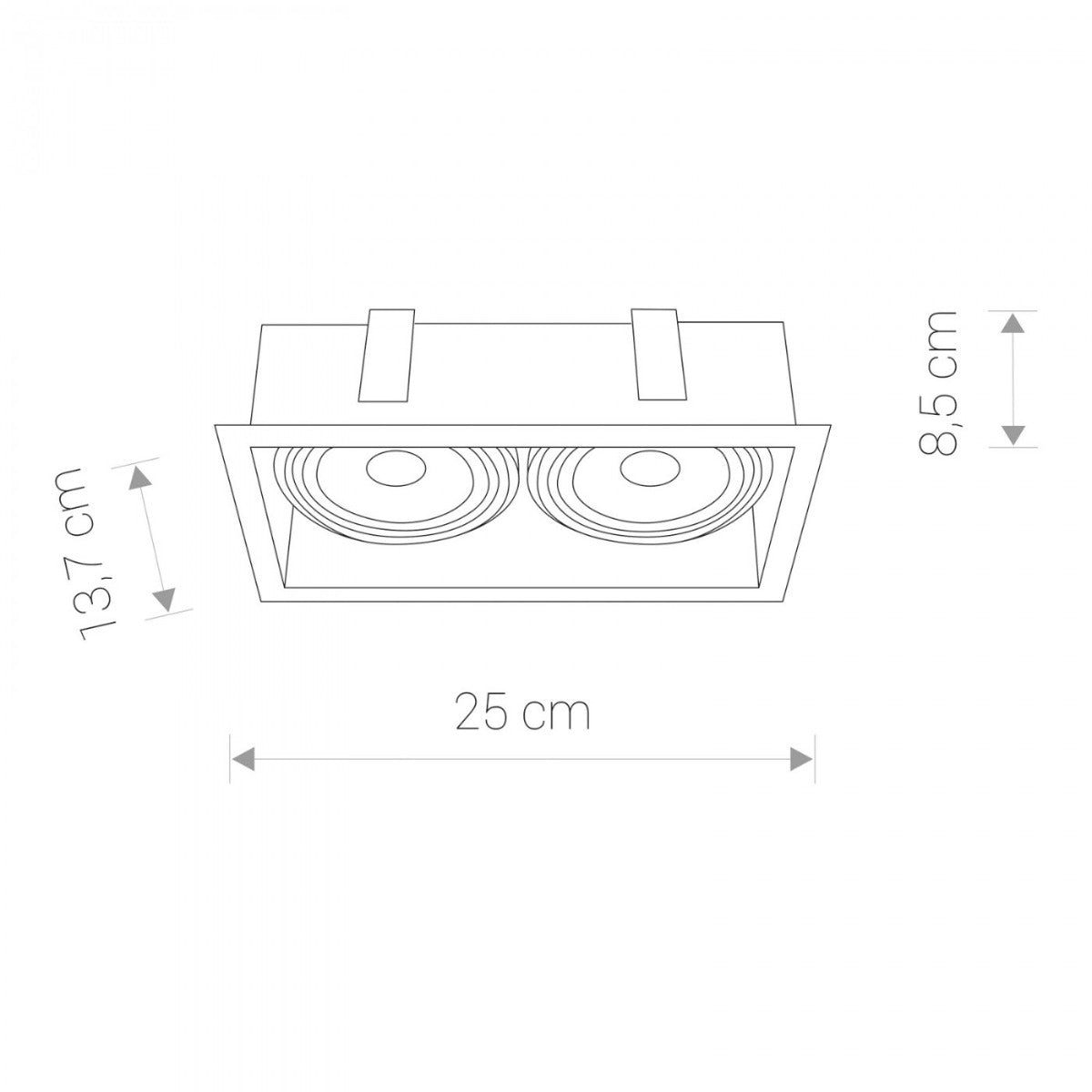 Spot incastrat DAMARO 2L