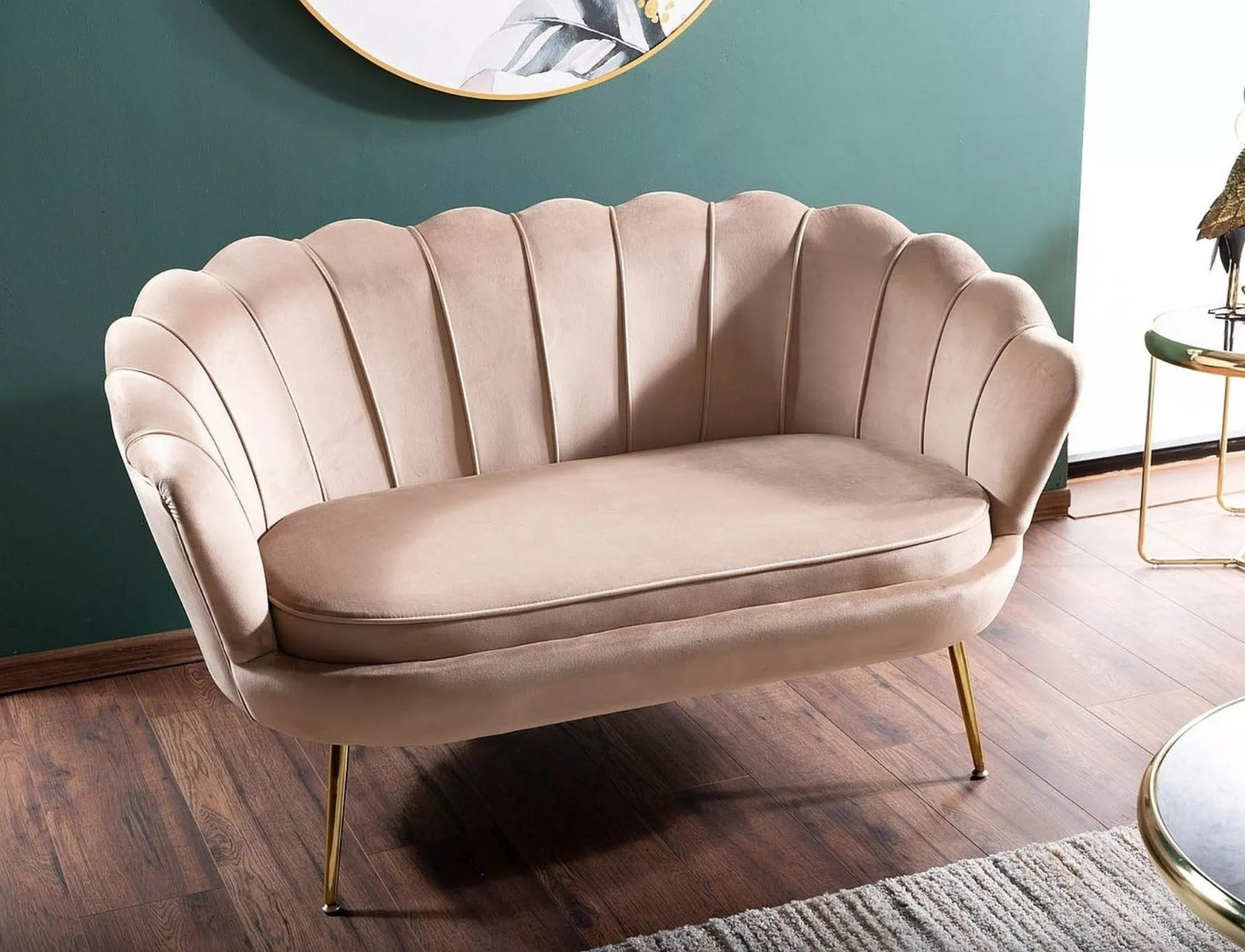 Canapea 2 locuri DARLEN VELVET 135 CM