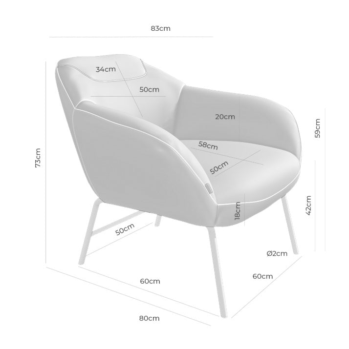 Fotoliu DARUMA BEIGE