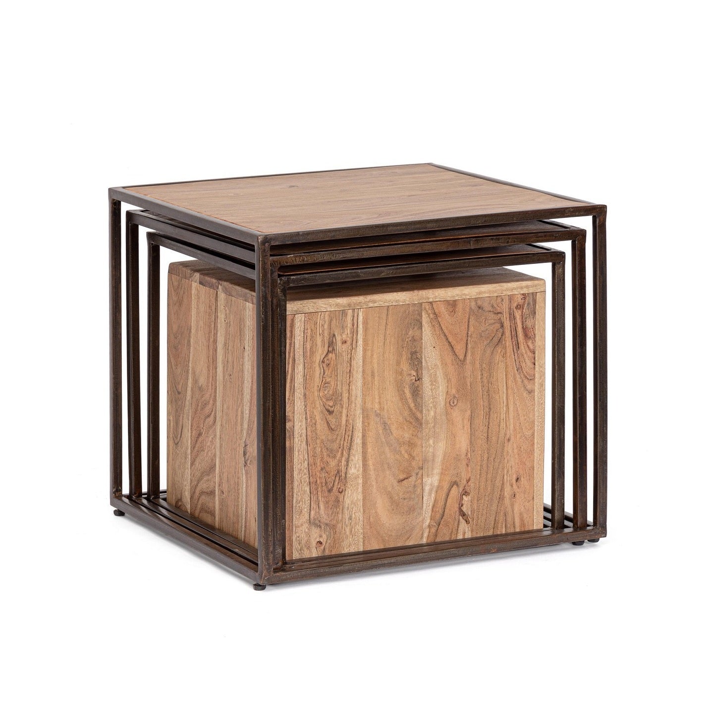 Set 4 masute de cafea DARVUK 38x36/42x39/46x42/50x45 CM