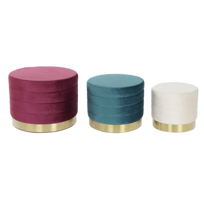 Set 3 taburete DEBON Ø 40/50/60 CM