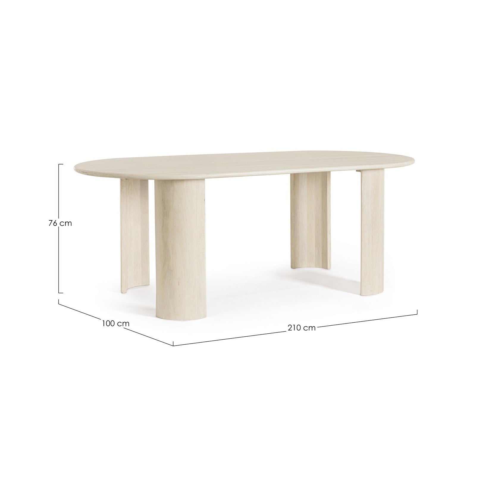 Masa DECODA OVAL 210 X 100 CM