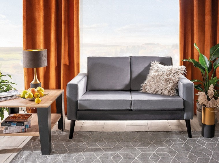 Canapea 2 locuri DERA VELVET 139 CM -PROMO STOC