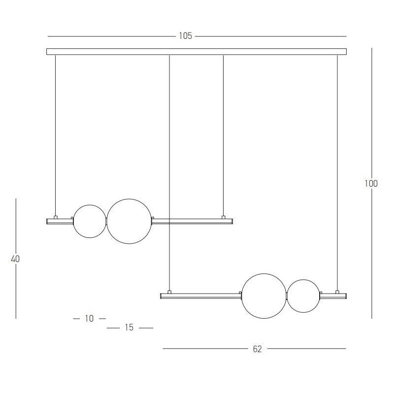 Lampa suspendata DEZMERO