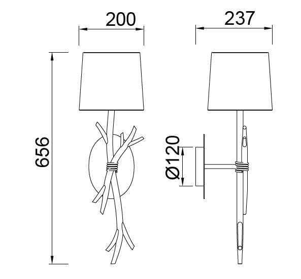 Aplica de perete MIRIAMA