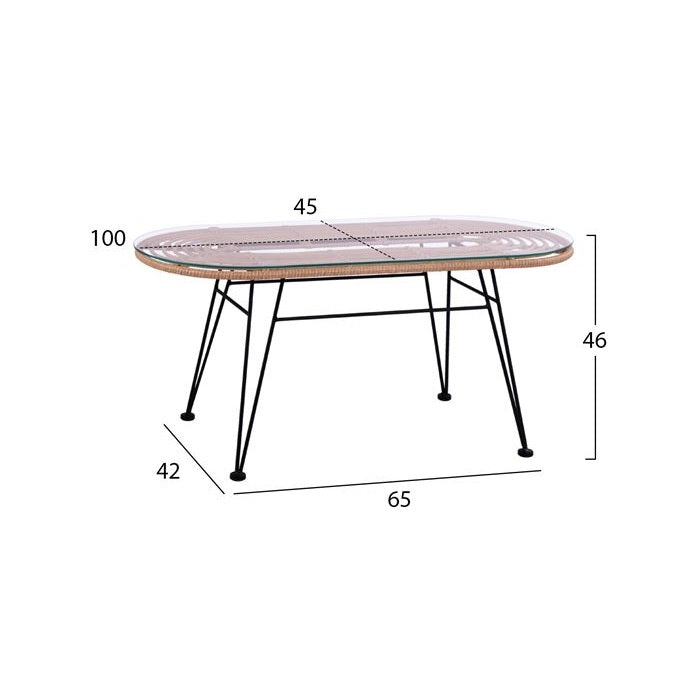 Masuta de cafea DIMITROV 100 x 45 x 46 CM