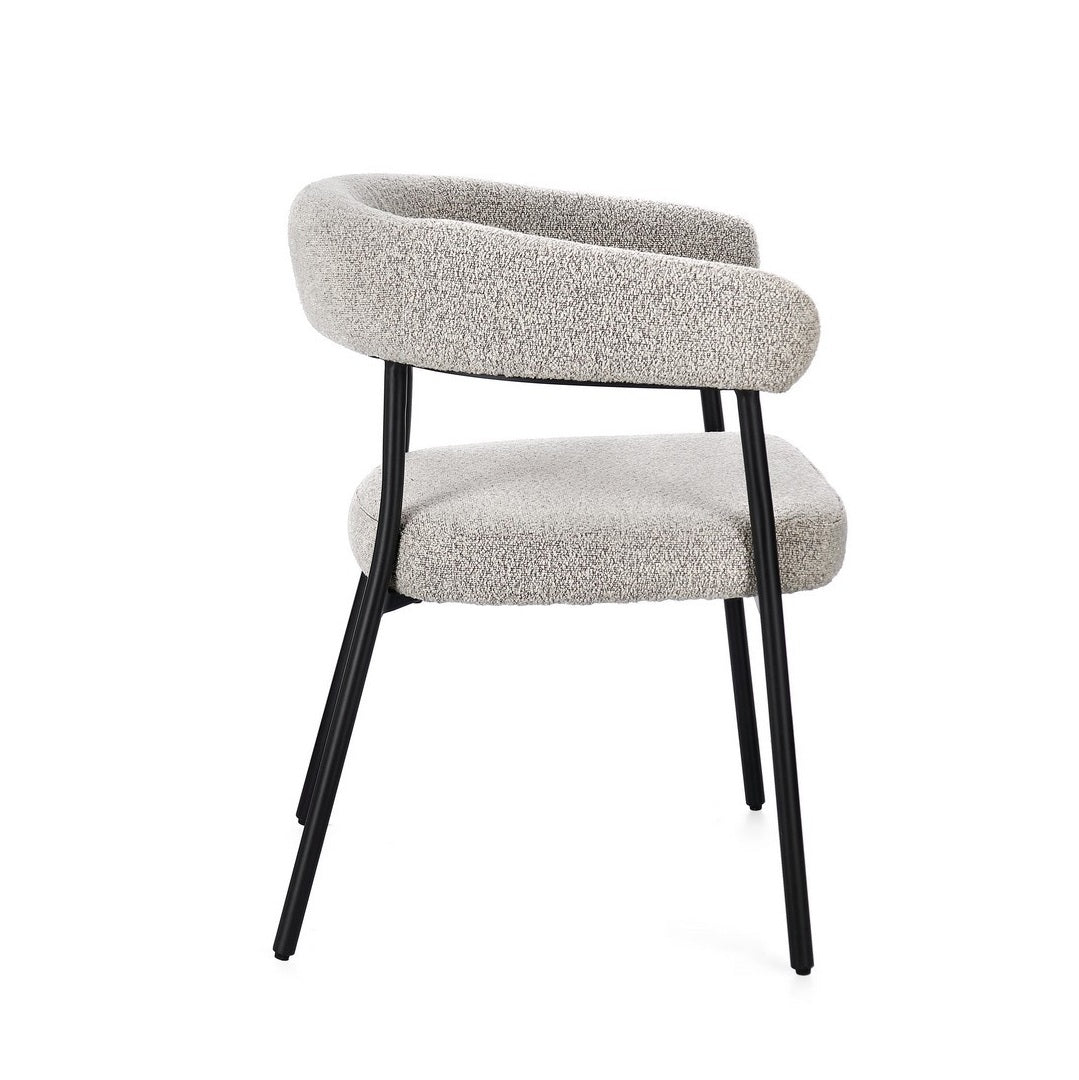 Scaun DONETA BLACK/TAUPE