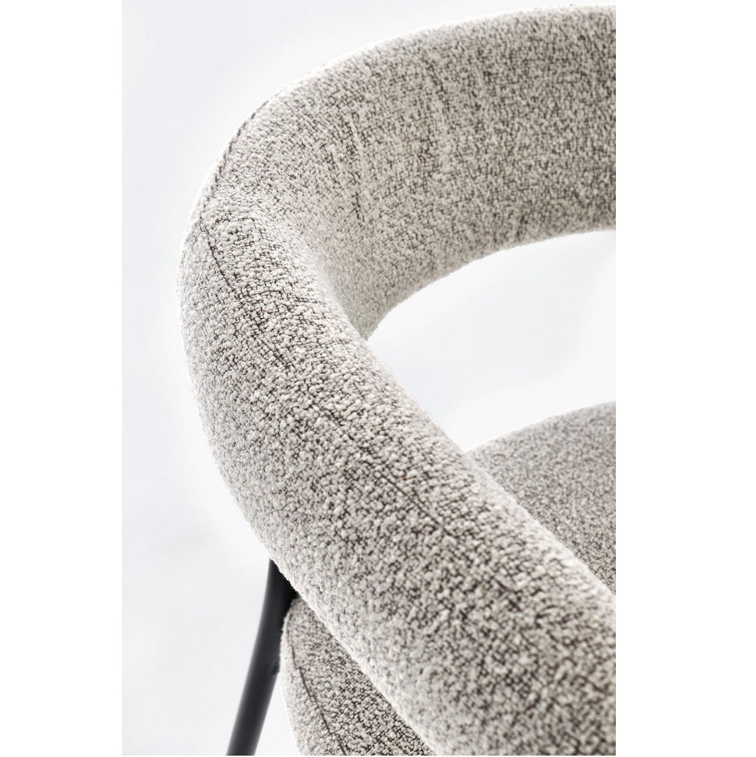 Scaun DONETA BLACK/TAUPE