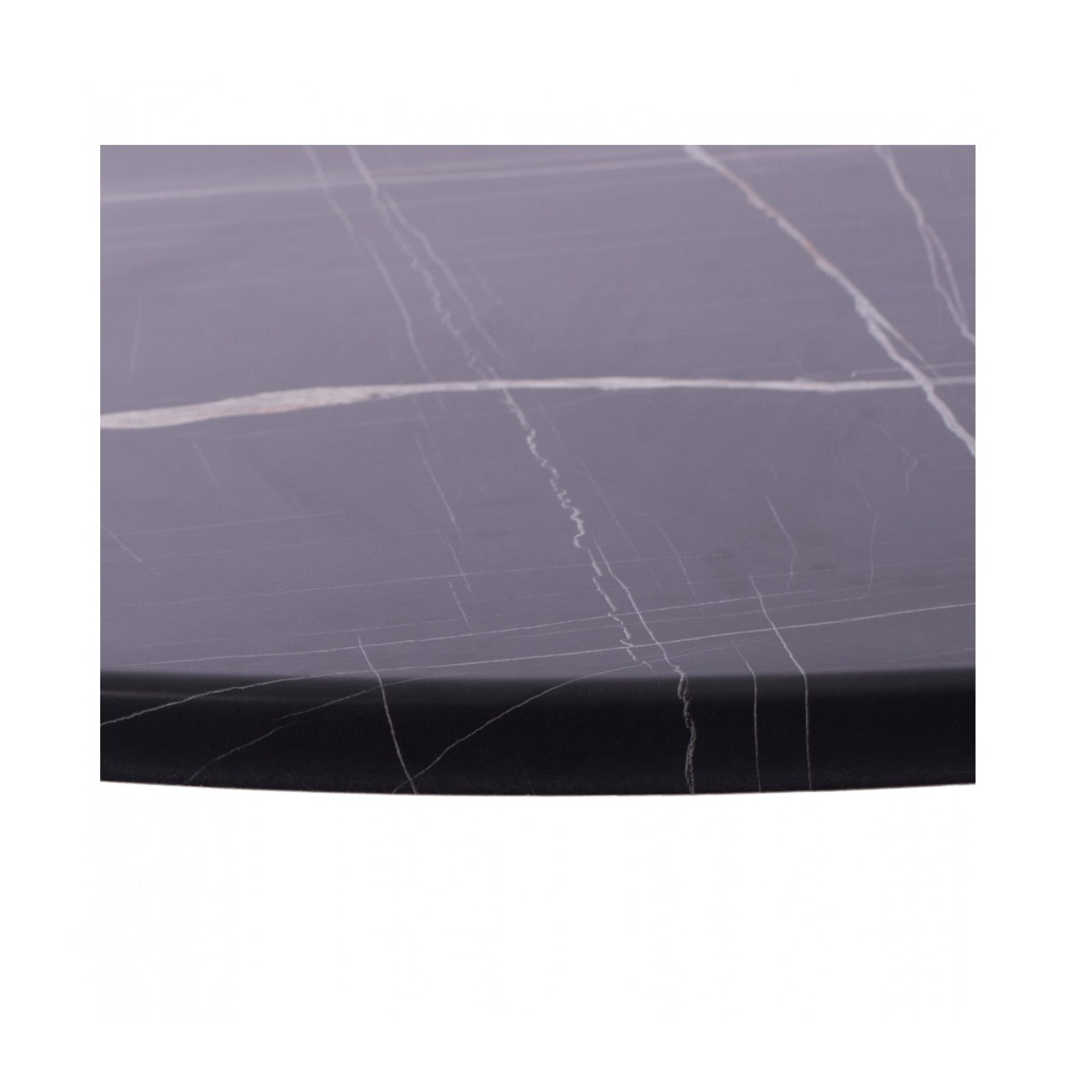 Blat masa WERZALIT DORA MARBLE BLACK Ø70 CM