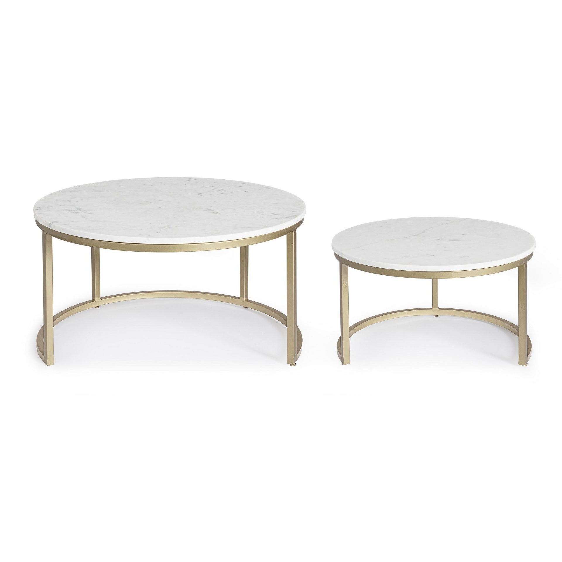 Set 2 masute de cafea DOUCE Ø60/75 x 35/41 CM