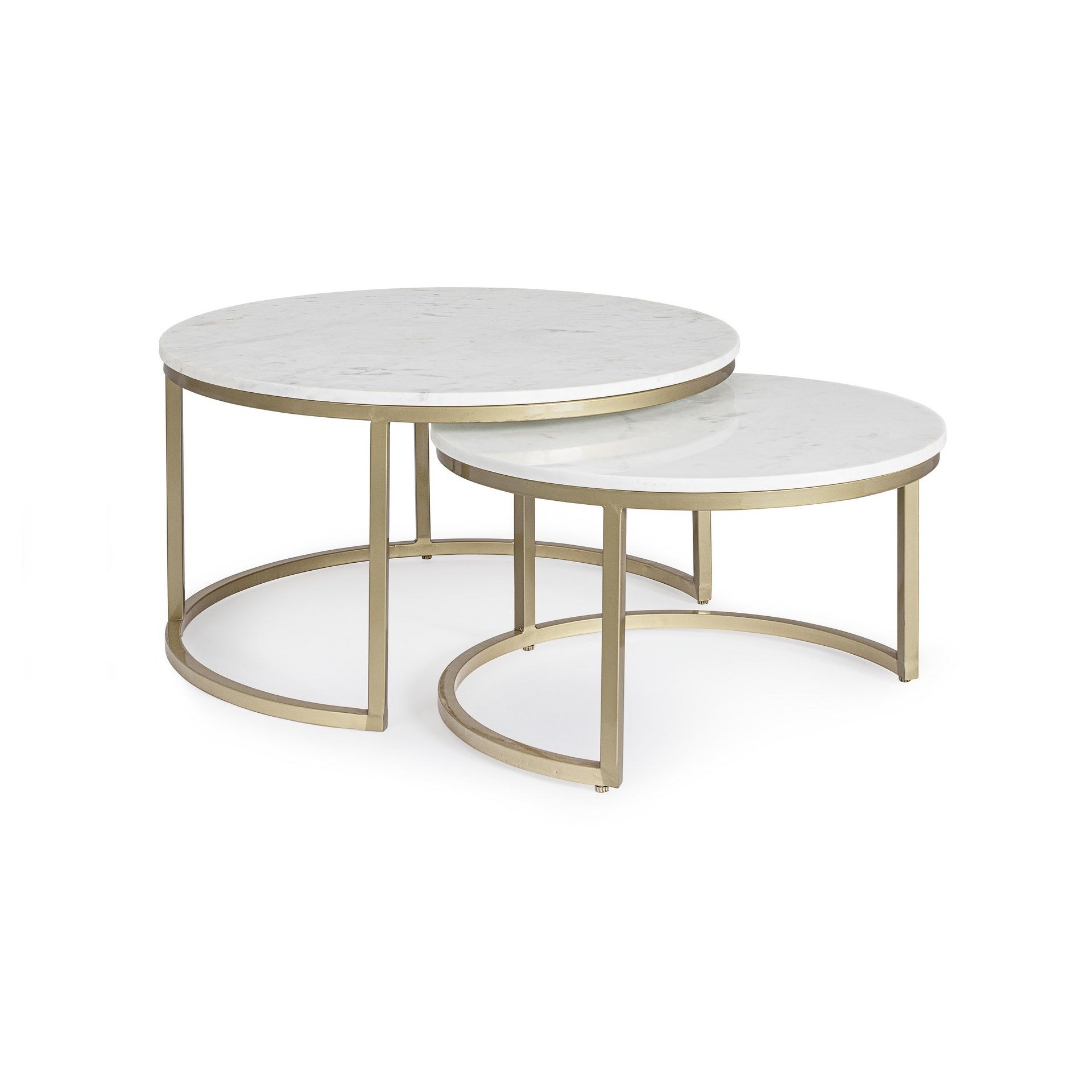 Set 2 masute de cafea DOUCE Ø60/75 x 35/41 CM