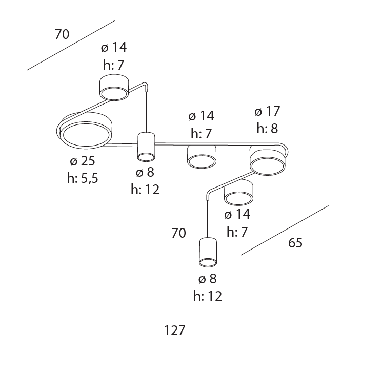 Plafoniera ZUMARA DUE