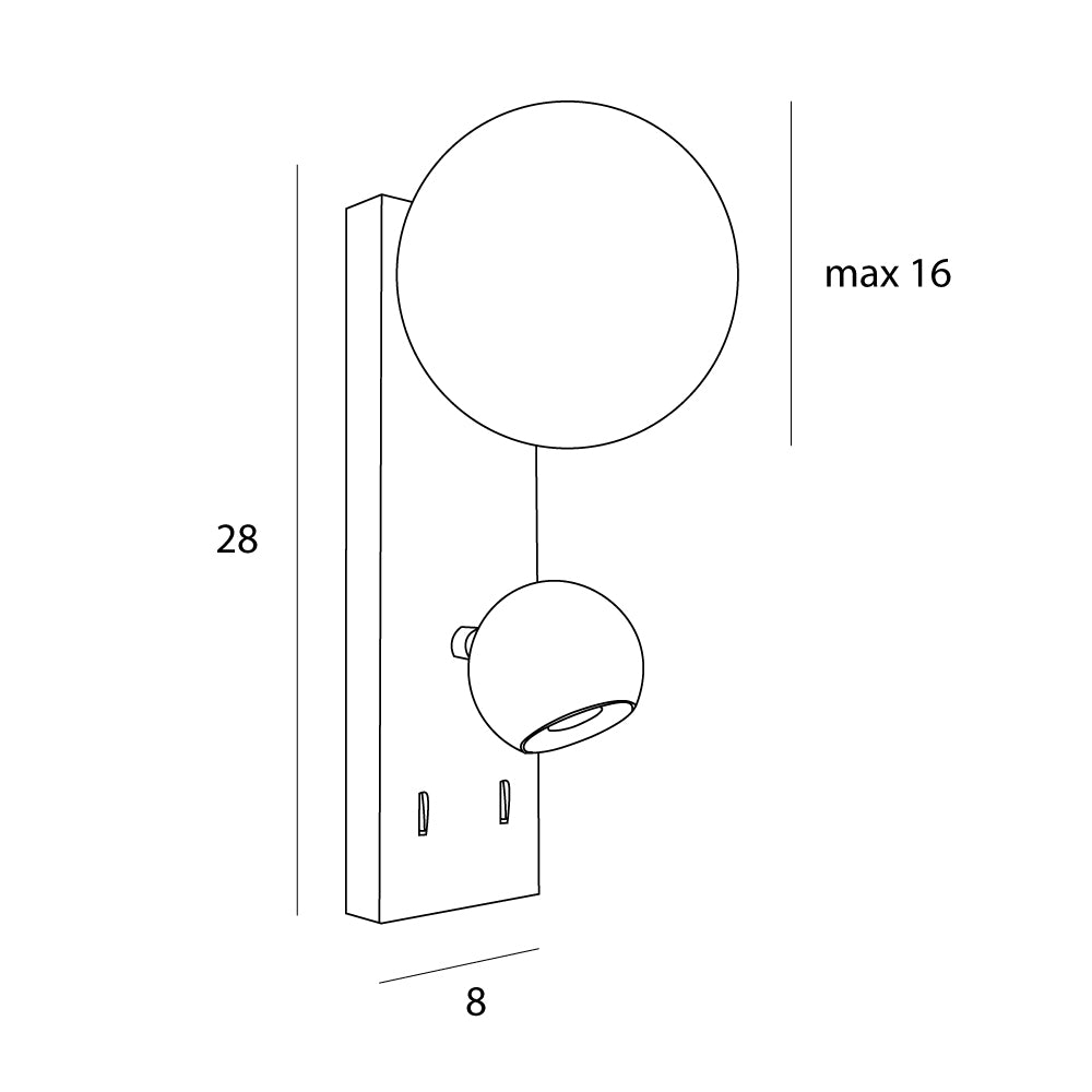 Aplica de perete ATOM
