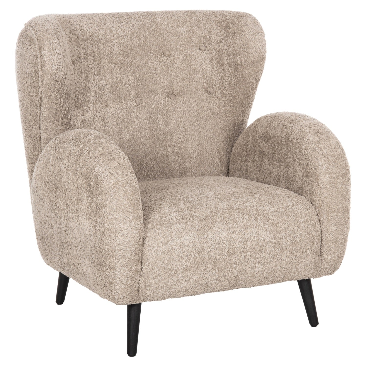 Fotoliu DURHAS BEIGE BOUCLE