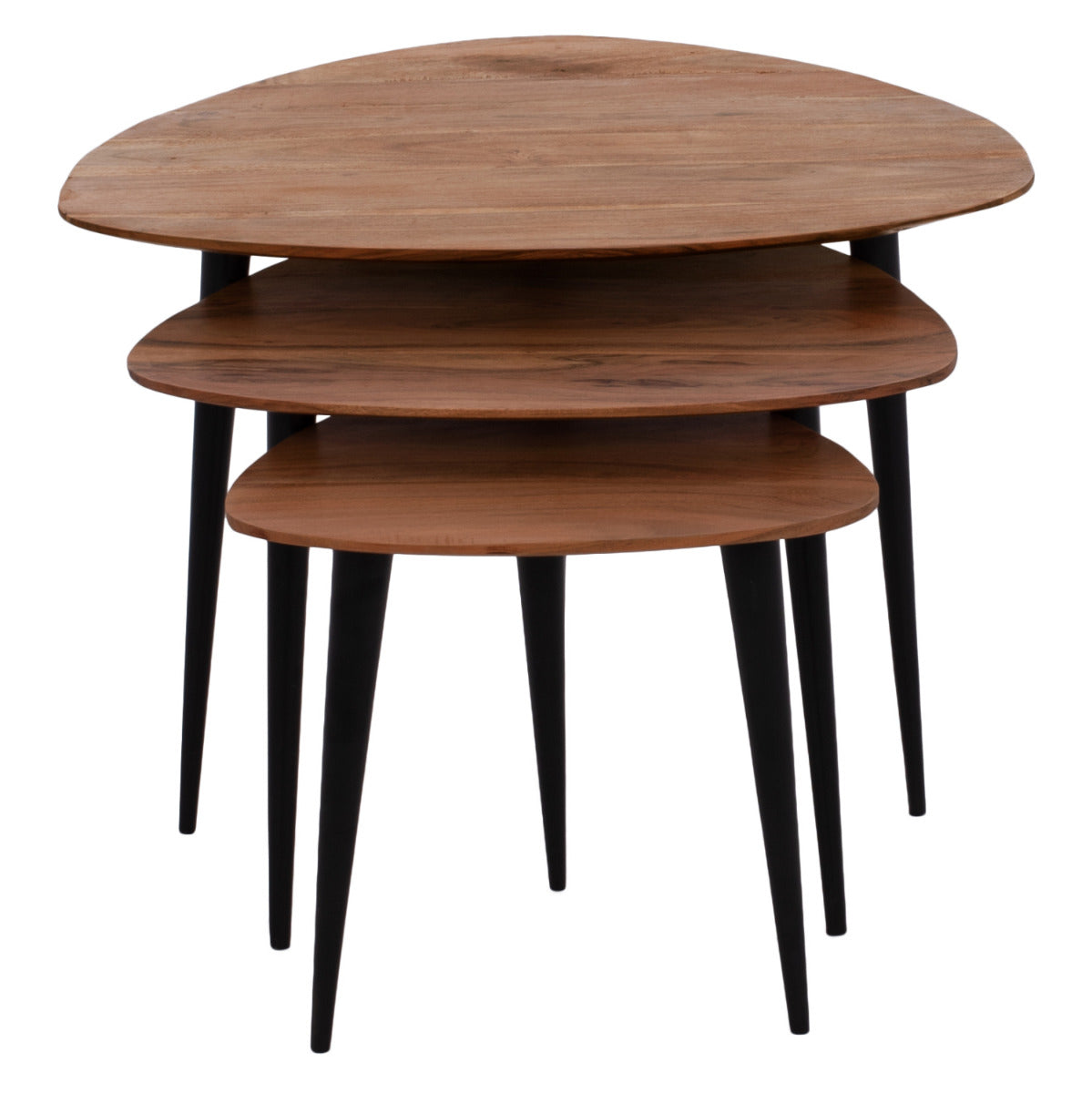 Set 3 masute de cafea DUZEM 41x40x36/54x54x40/69x67x46 CM