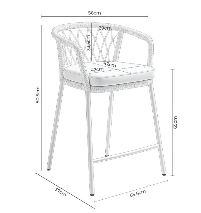 Scaun de bar EDRIN H65 CM