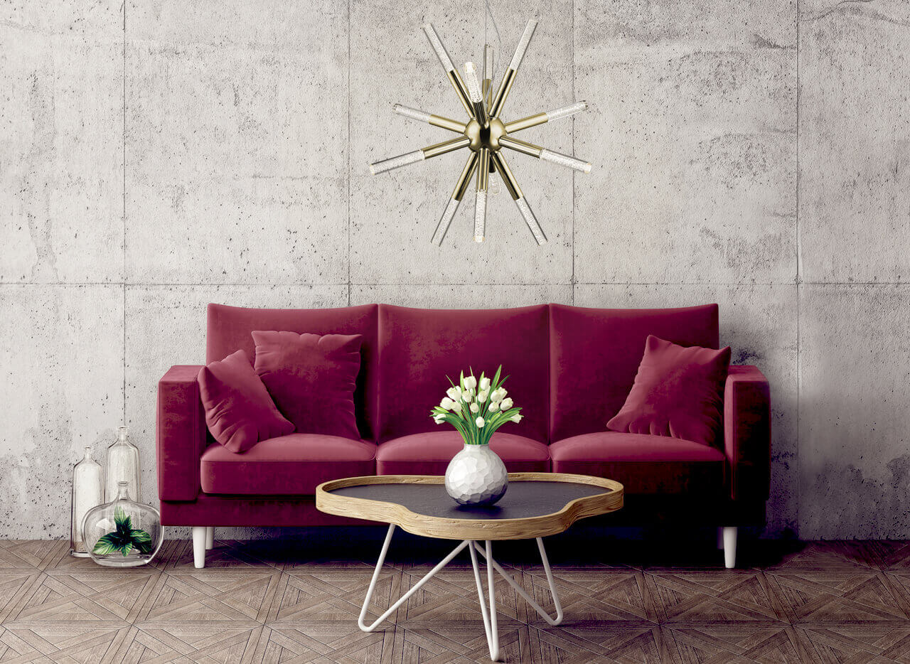 Lampa suspendata EIRENE 12 gold