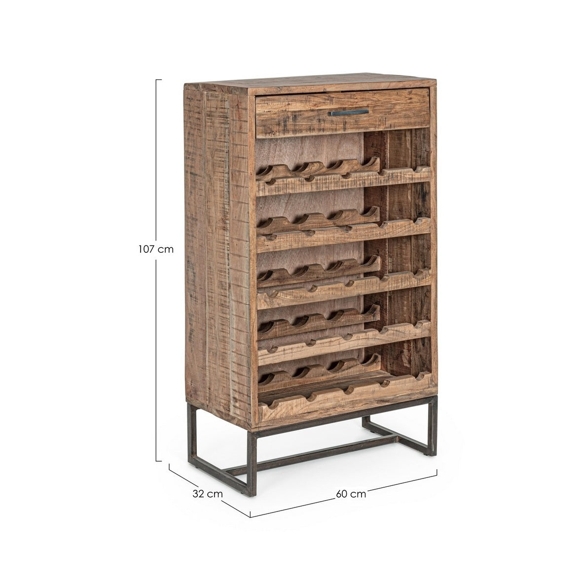 Cabinet de vinuri ELMES 60 x 32 x 107 CM