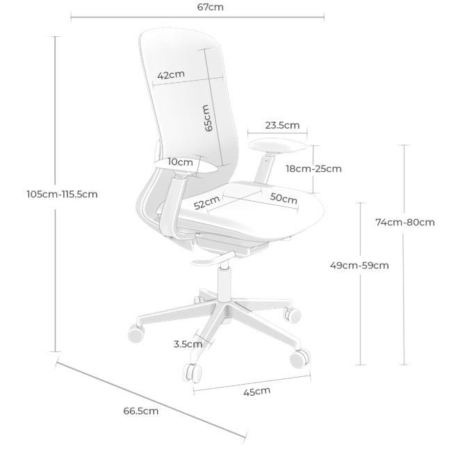 Scaun de birou EMORA