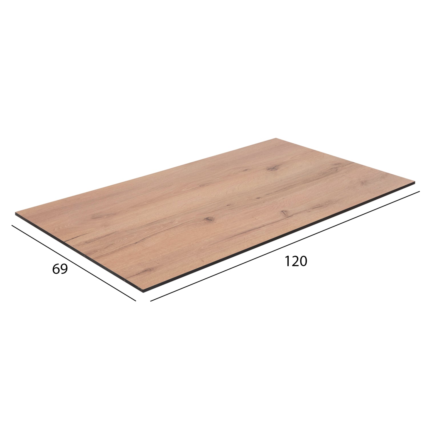 Blat masa HPL VESTRA NATURAL WOOD 120 x 69 CM