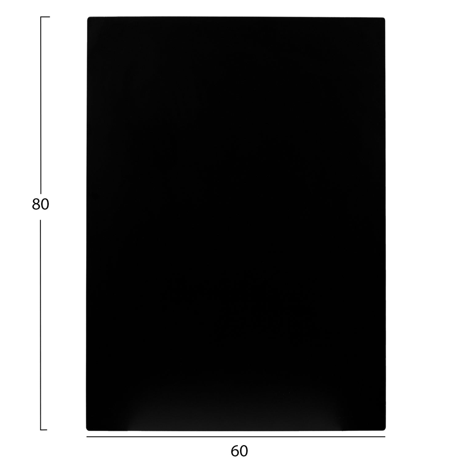 Blat masa HPL RELVAR 2 BLACK 60x80 CM