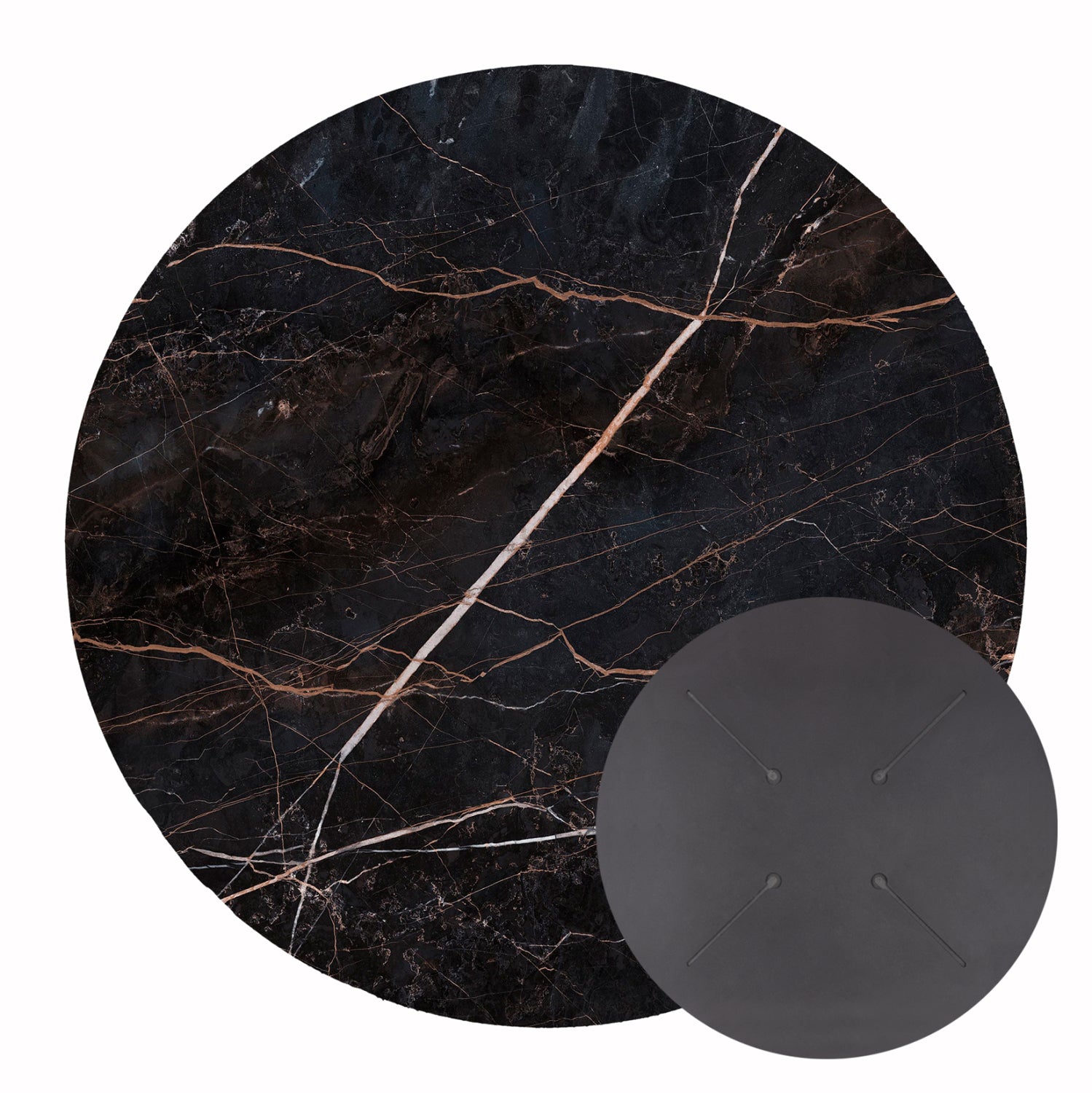Blat masa HPL RUNAVIK 2 MARBLE Ø60 CM