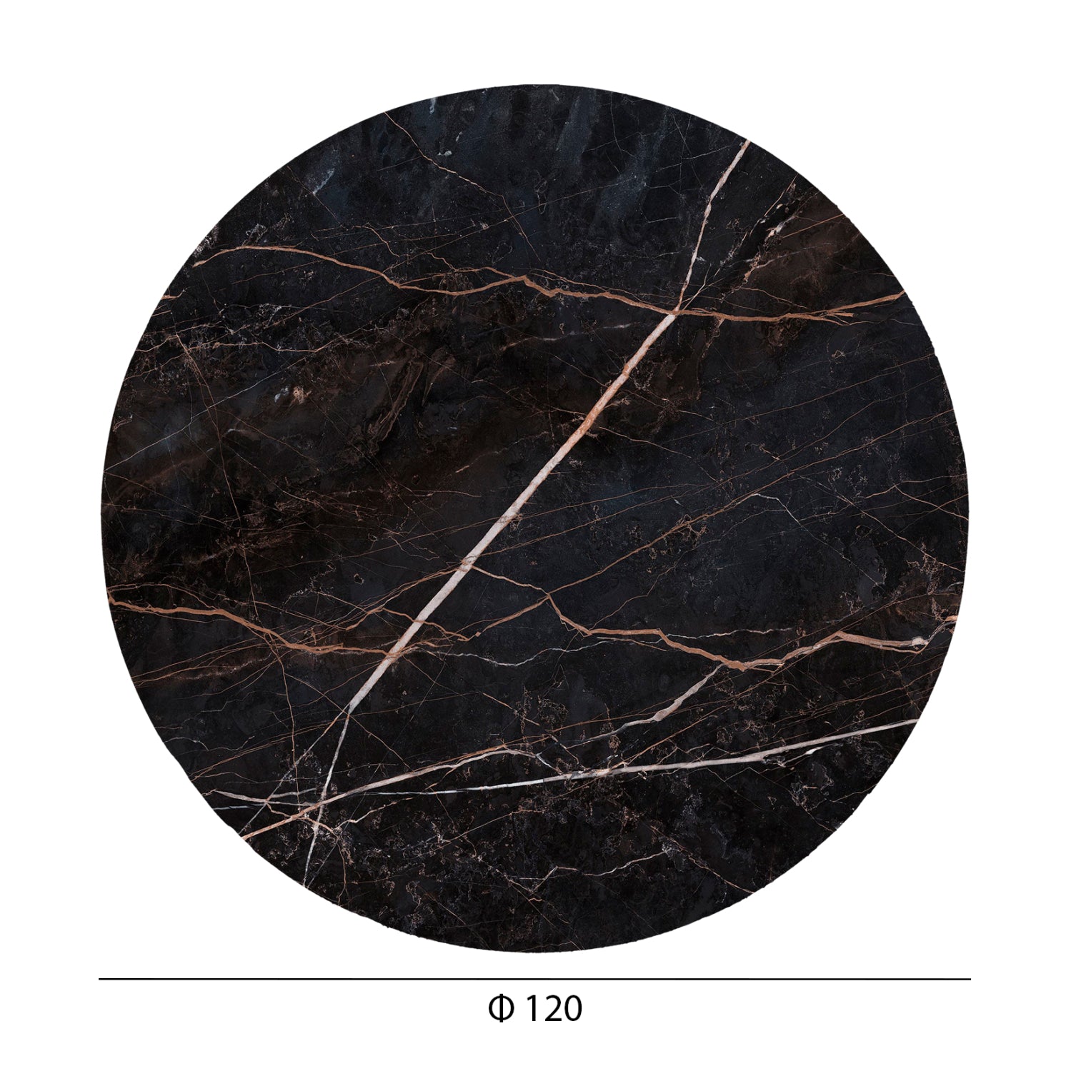 Blat masa HPL RELVAR MARBLE Ø120 CM