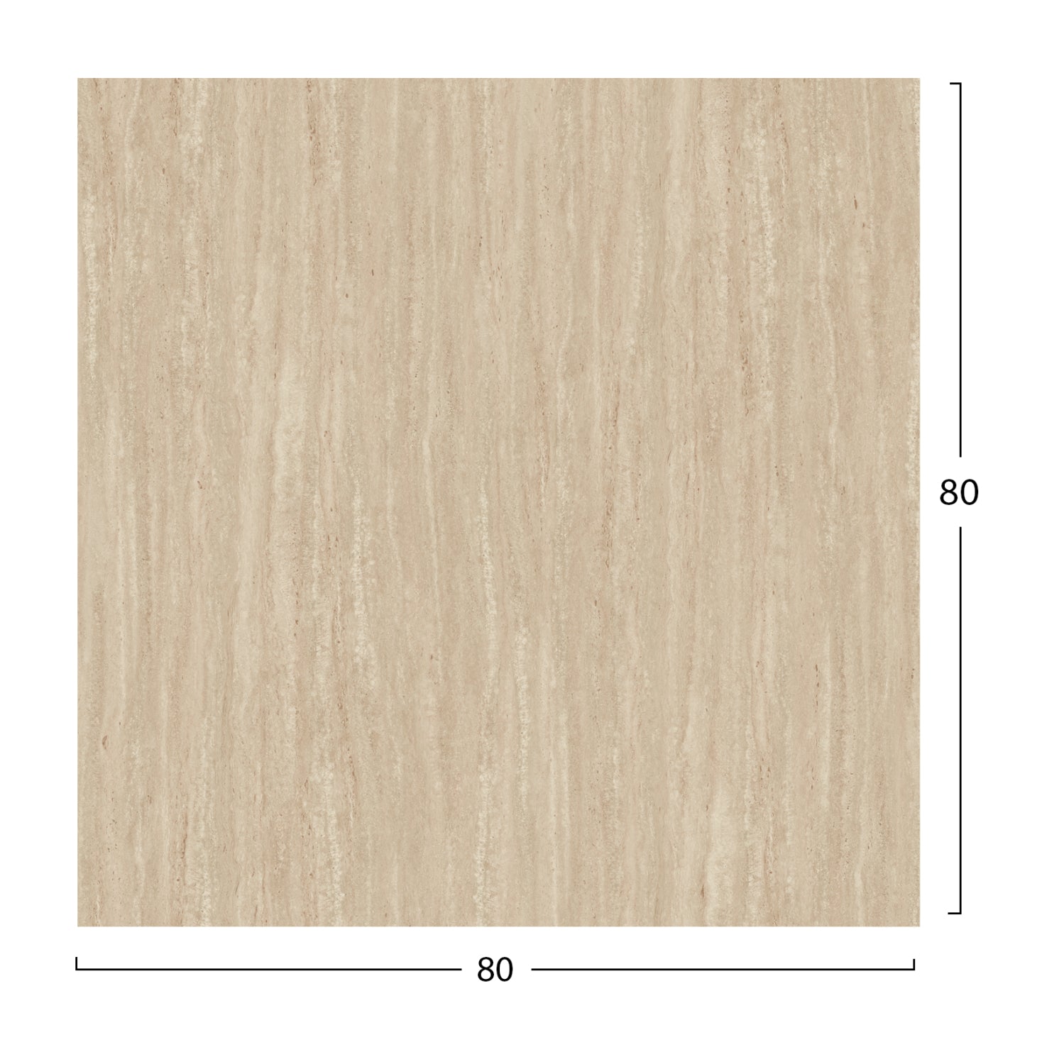 Blat masa HPL VOJENS 2 TRAVERTINE STONE 80 CM