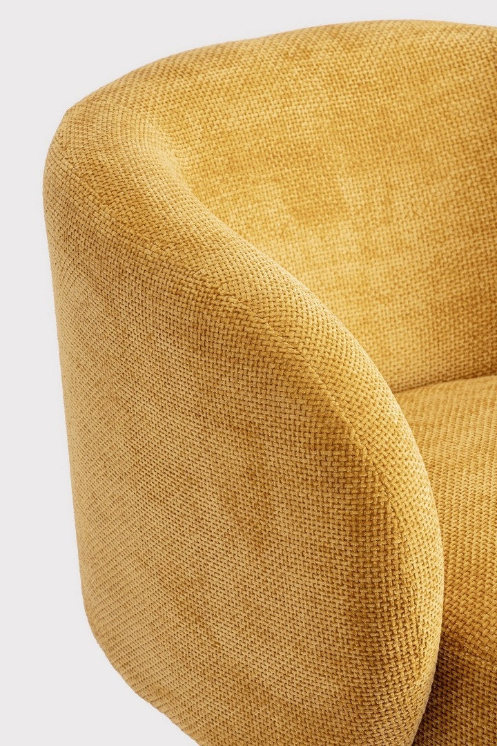 Fotoliu JULIENNE MUSTARD SWIVEL