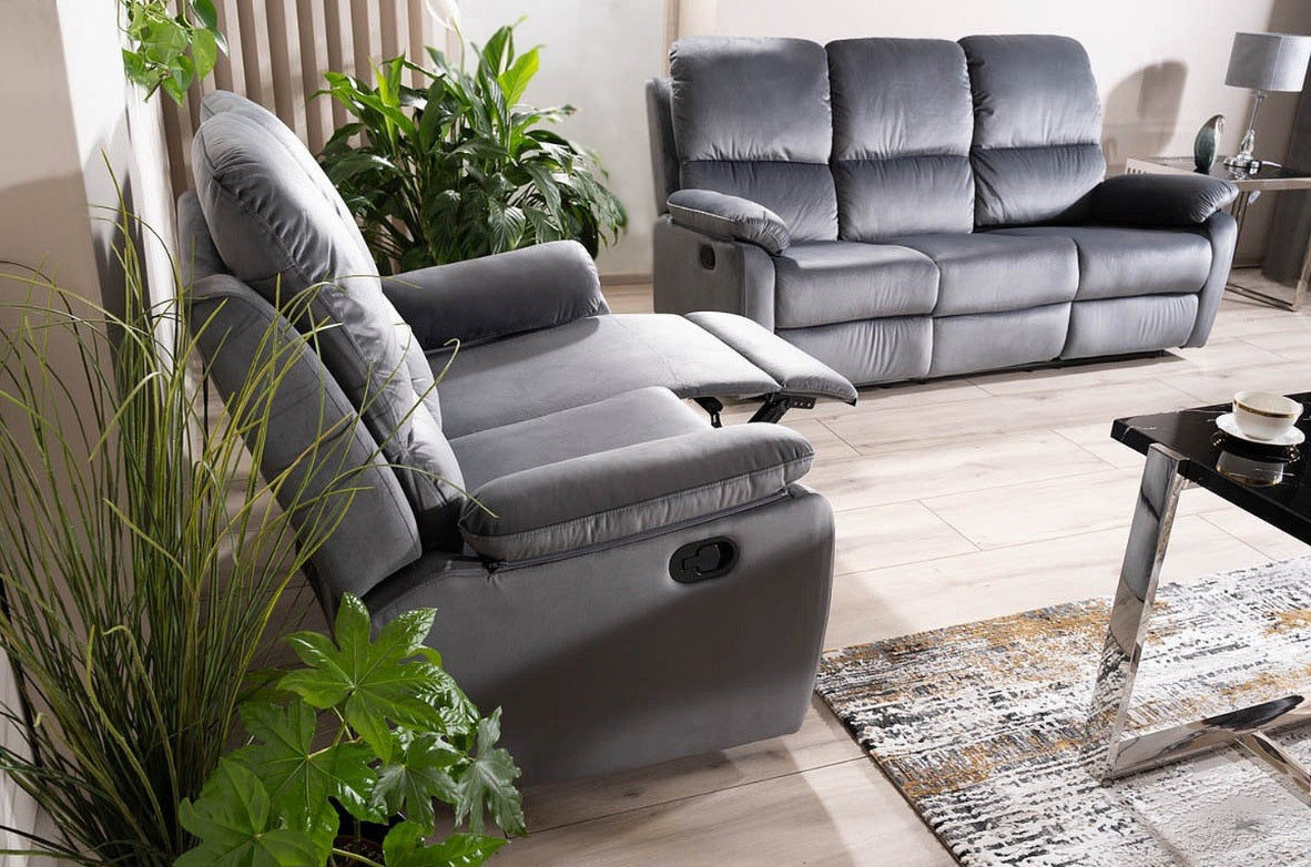Canapea 2 locuri FALSTARD RECLINER VELVET 136 CM