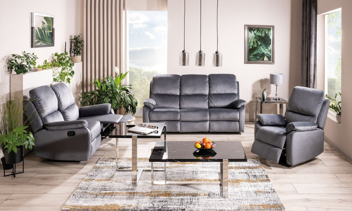 Canapea 2 locuri FALSTARD RECLINER VELVET 136 CM