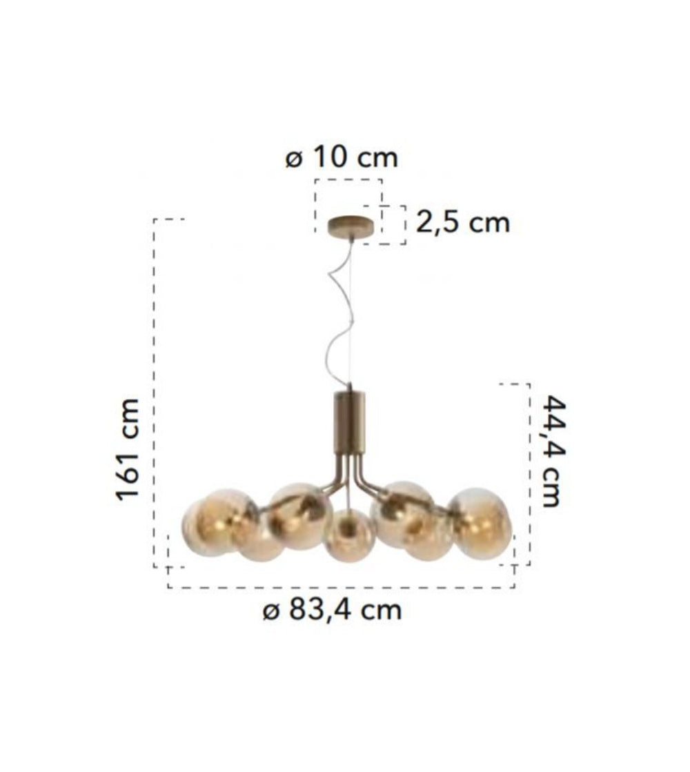 Lampa suspendata SUNSHINE 9L