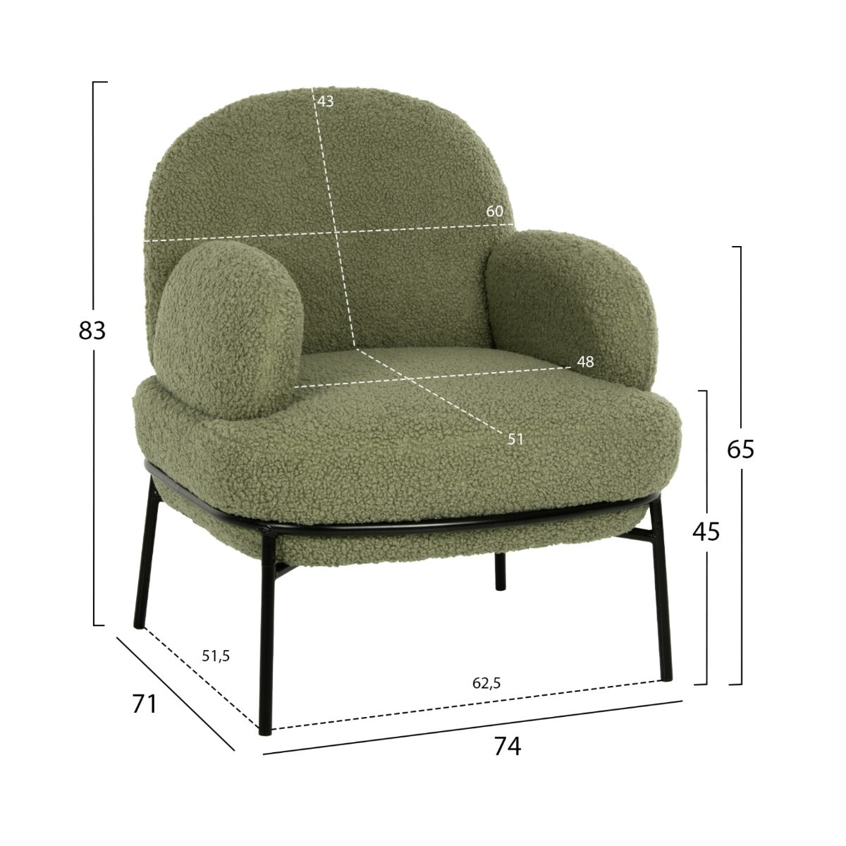 Fotoliu FARIDA BOUCLE