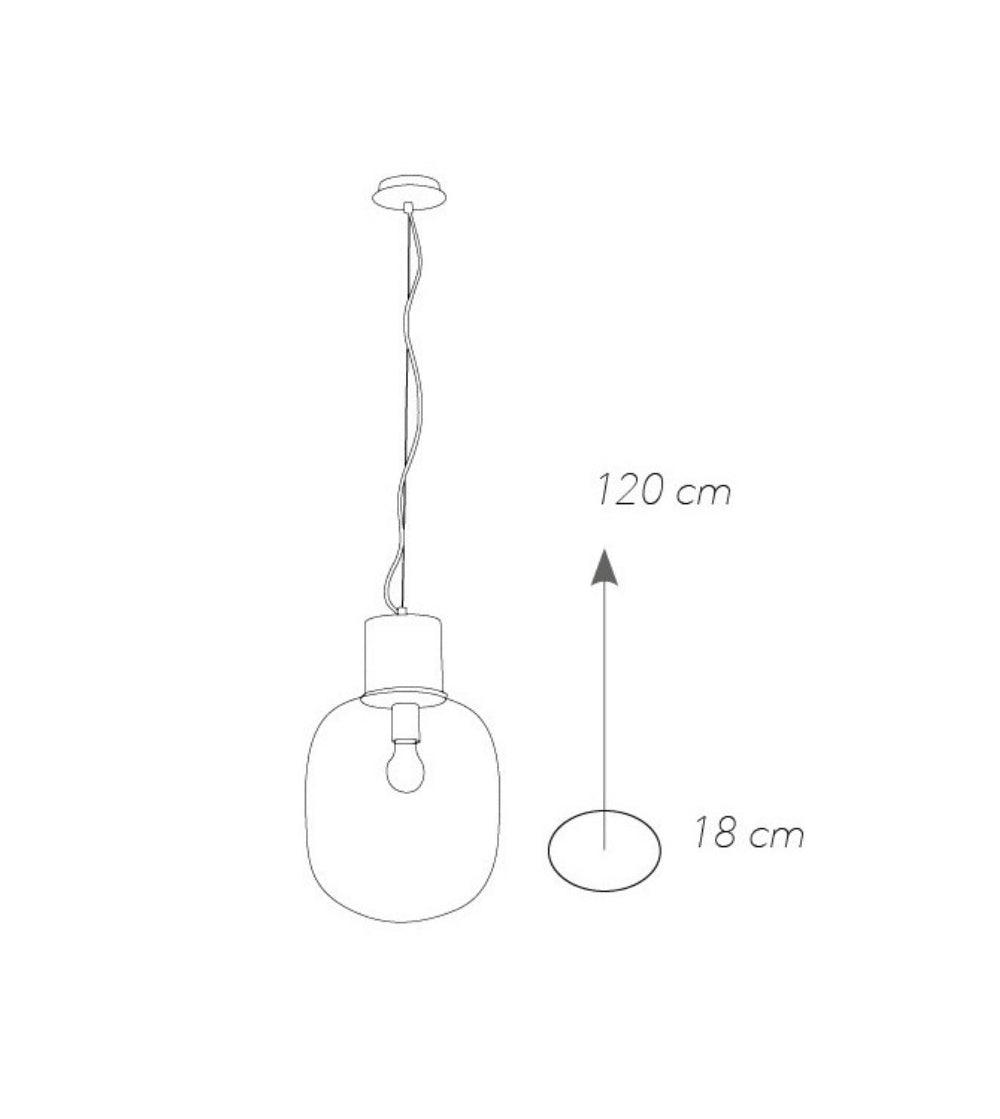 Lampa suspendata FELLANA CHROME 18