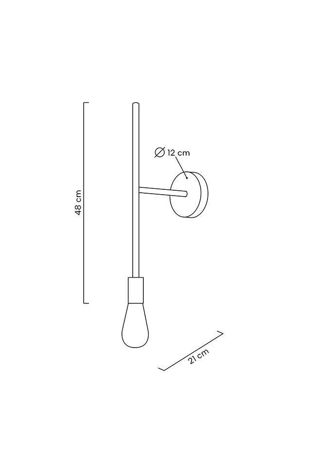 Aplica de perete FERBYS GOLD