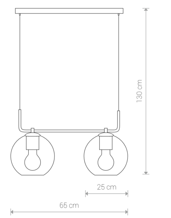 Lampă suspendată REYMON 2L