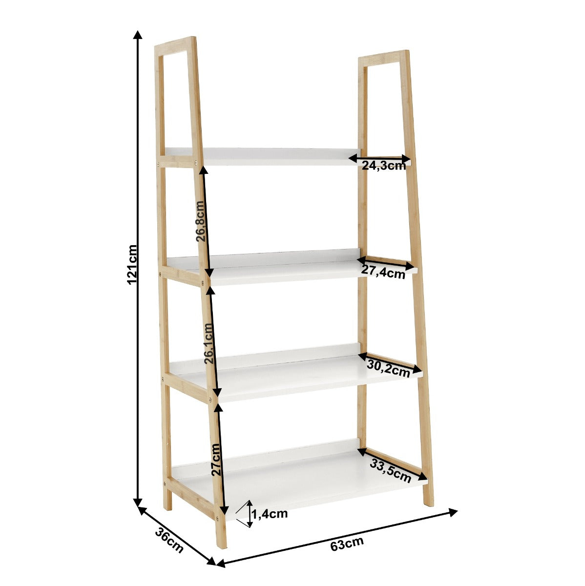 Etajera FIORE R4 H121 CM