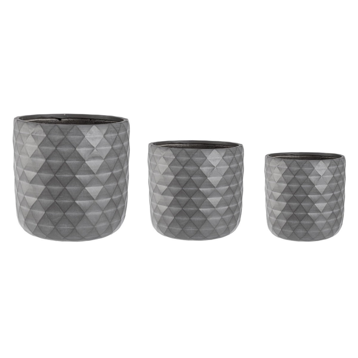 Set 3 ghivece flori FLIXART ANTHRACITE