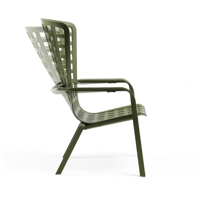 Fotoliu terasa rabatabil OLIO cu perna - Agave - PROMO