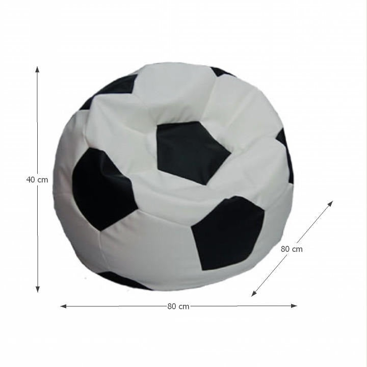 Fotoliu puf FOOTBALL 80 x 80 x 40 CM