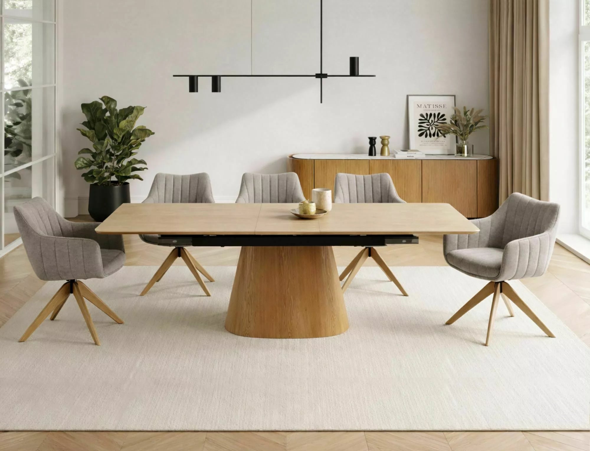 Masa extensibila NEVAN TRAVERTINE 160(200) x 90 CM