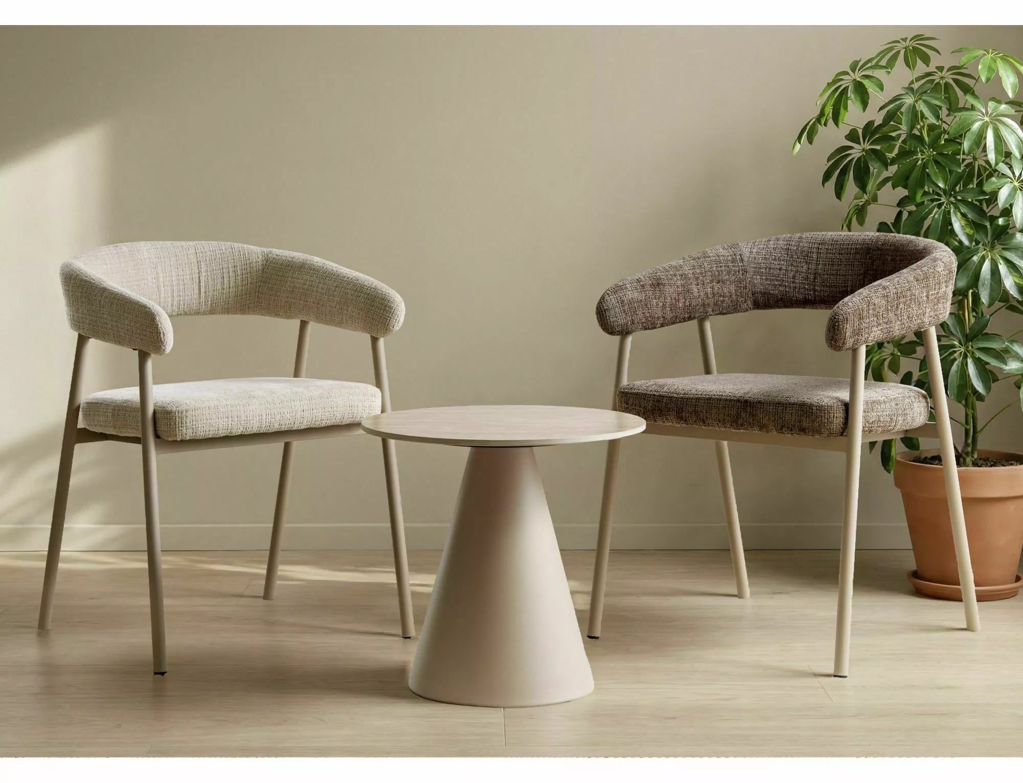 Scaun BELNIRA BEIGE LEGS