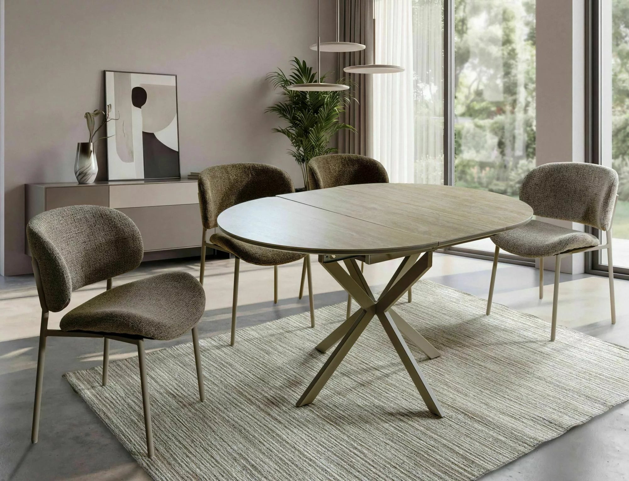 Scaun ELVORIA BEIGE LEGS