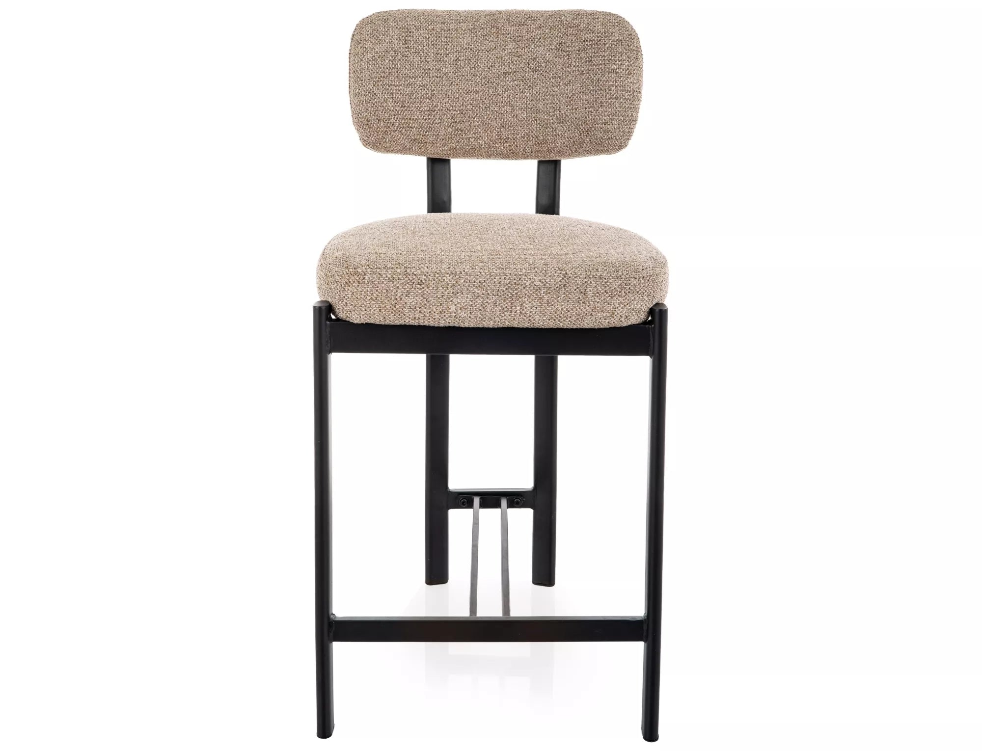 Scaun de bar BELUR BLACK LEGS H62 CM