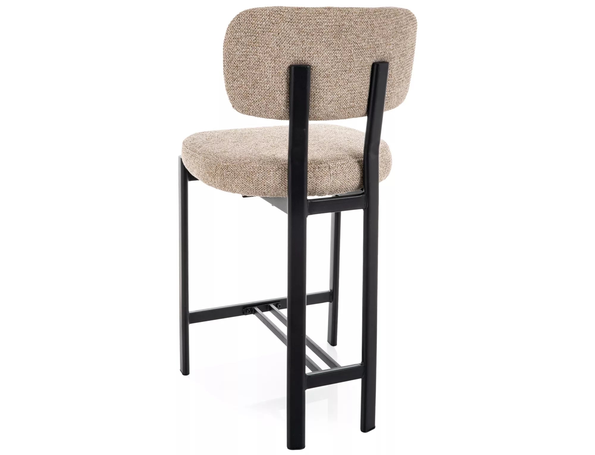 Scaun de bar BELUR BLACK LEGS H62 CM