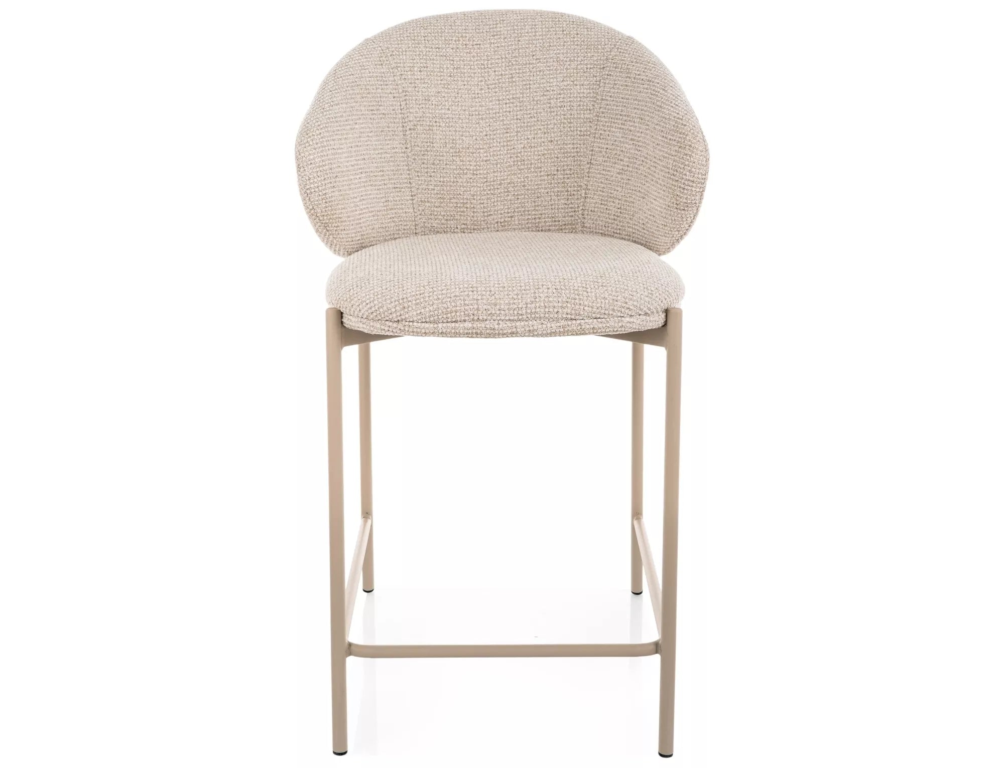 Scaun de bar FARGION BEIGE LEGS H61 CM