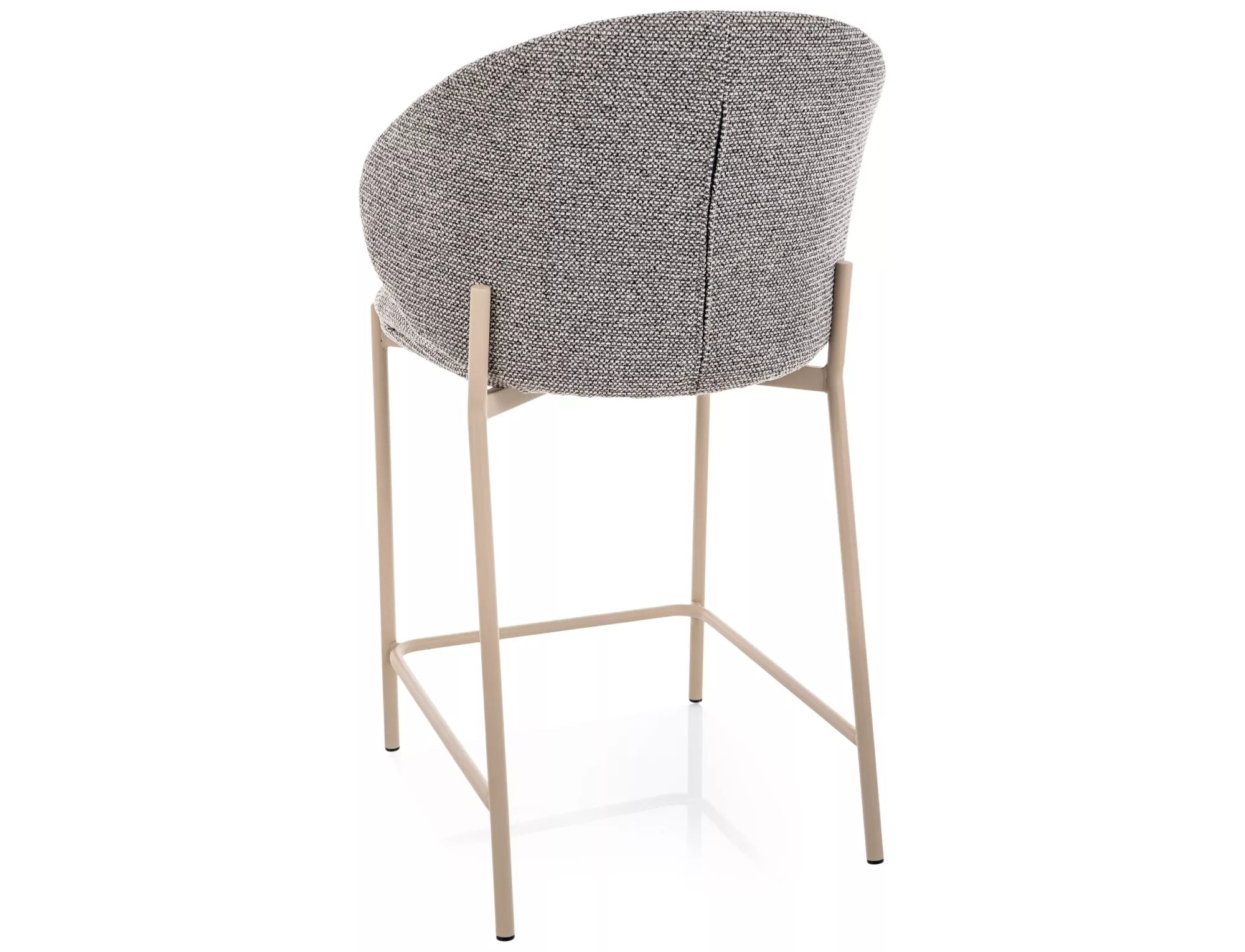 Scaun de bar FARGION BEIGE LEGS H61 CM