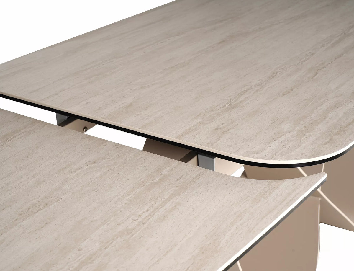 Masa extensibila DORNEY CERAMIC TRAVERTIN 160(236) x 95 CM
